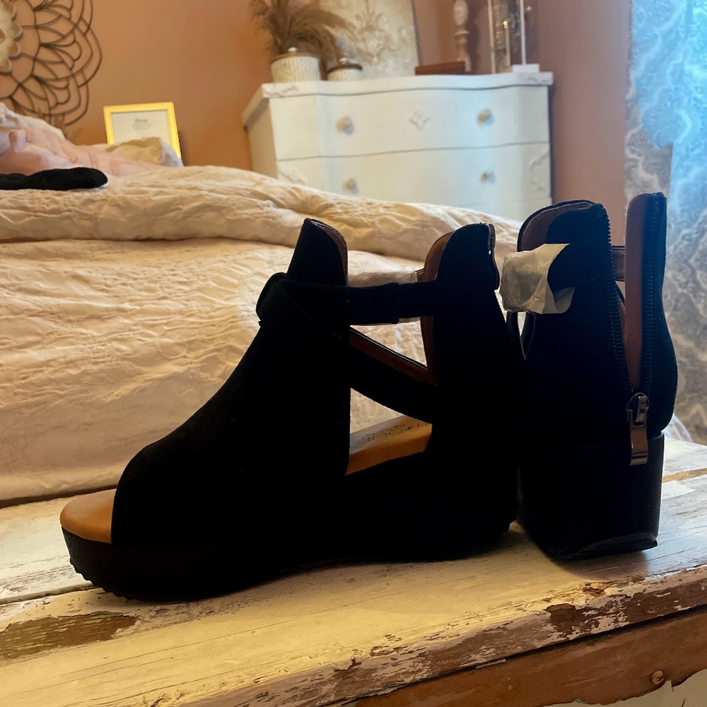 Boutique by Corky in Black suede